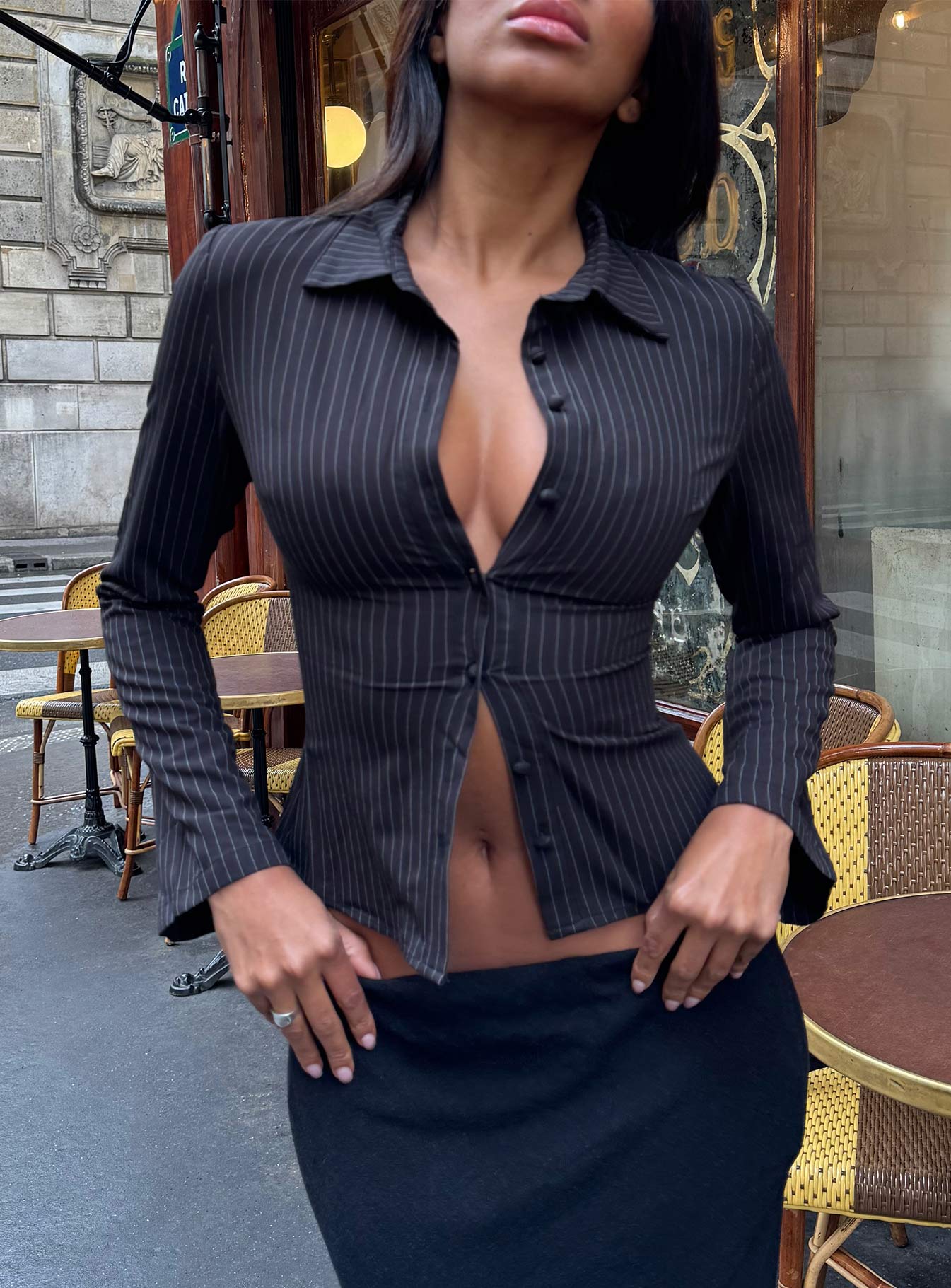 Anni Stripe Shirt Pinstripe - Image 6