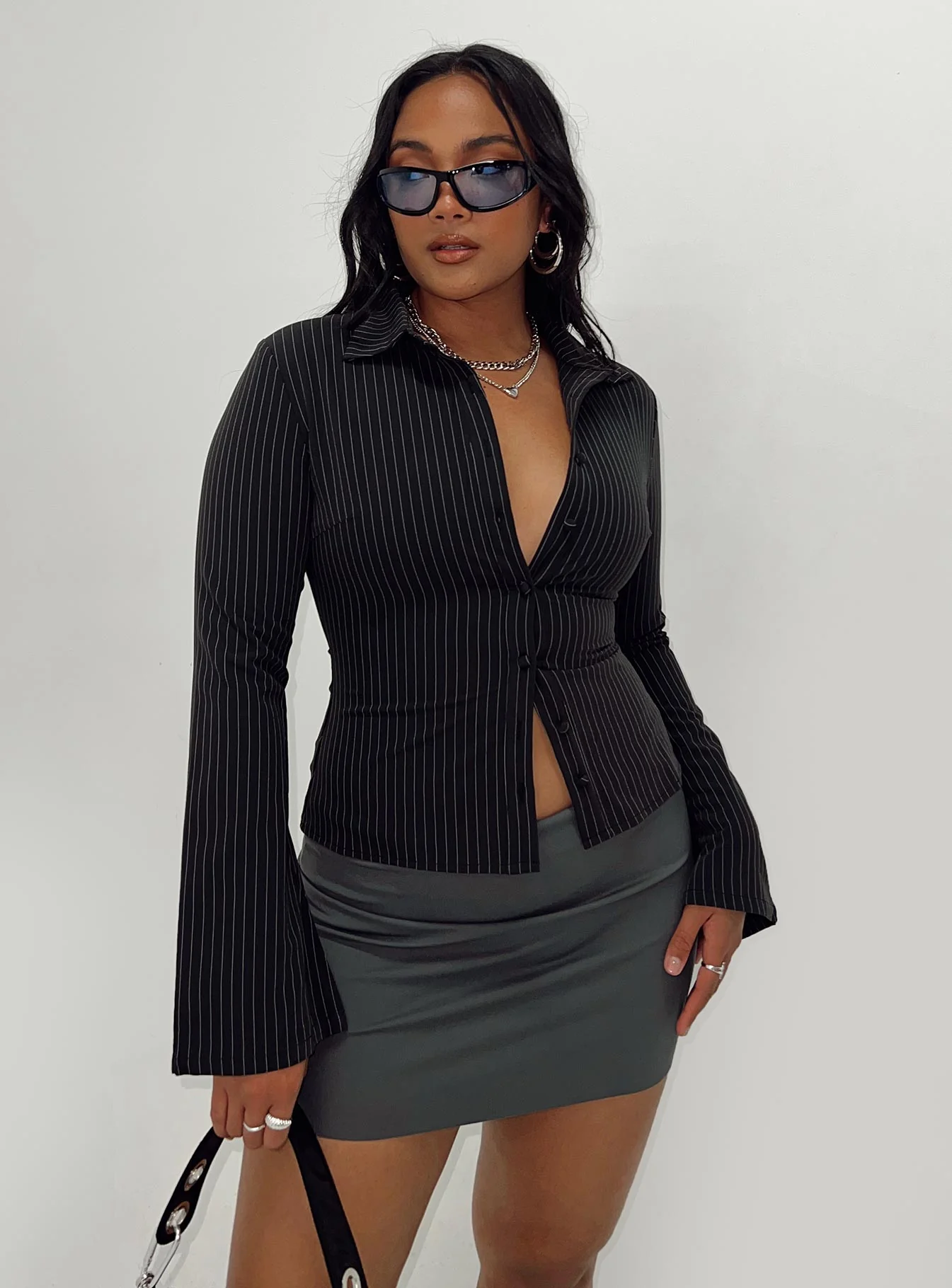 Anni Stripe Shirt Pinstripe - Image 8