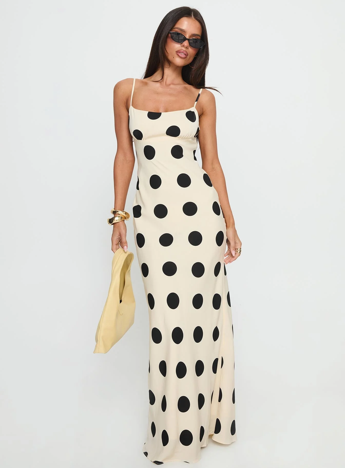 Avienna Maxi Dress Cream / Polka Dot - Image 3