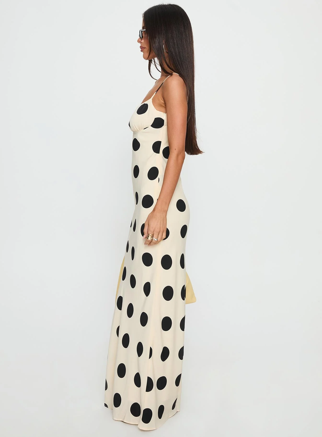 Avienna Maxi Dress Cream / Polka Dot - Image 4