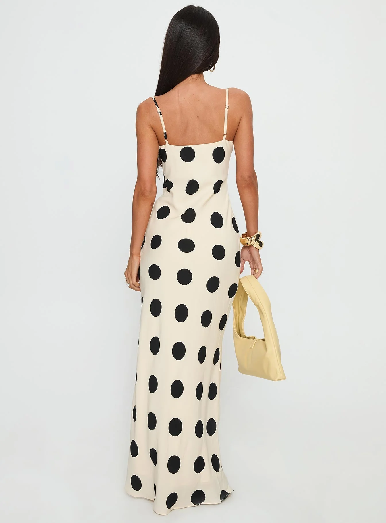 Avienna Maxi Dress Cream / Polka Dot - Image 5