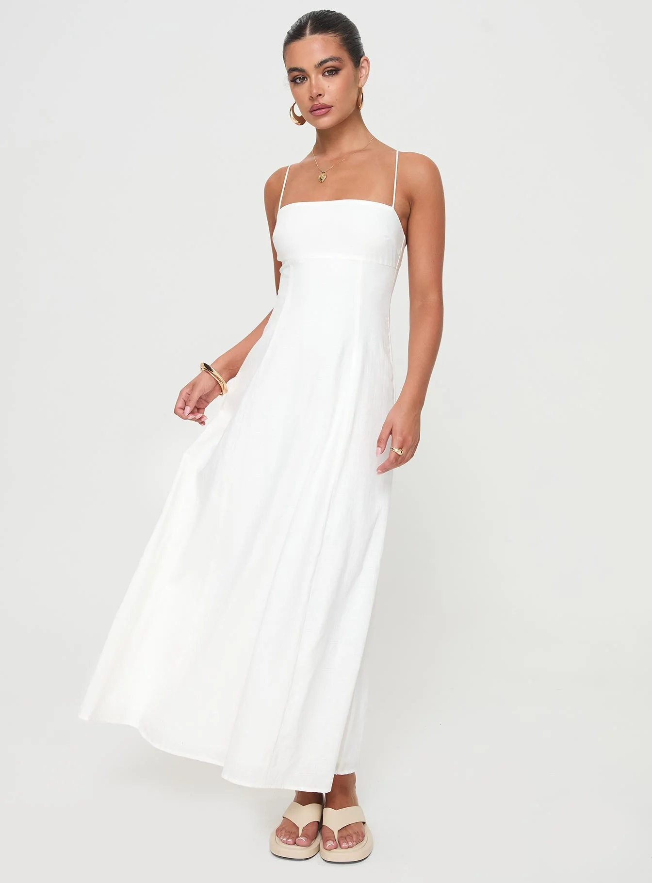Brightwell Maxi Dress White - Image 3