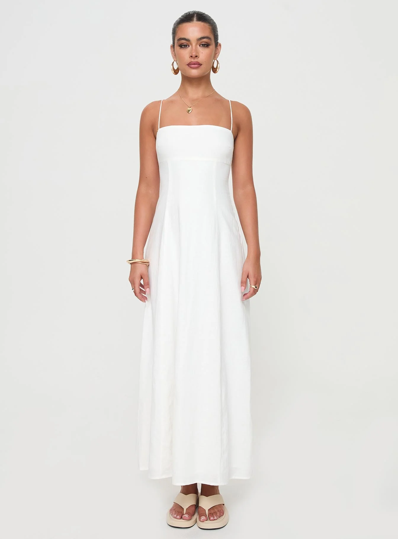 Brightwell Maxi Dress White - Image 7