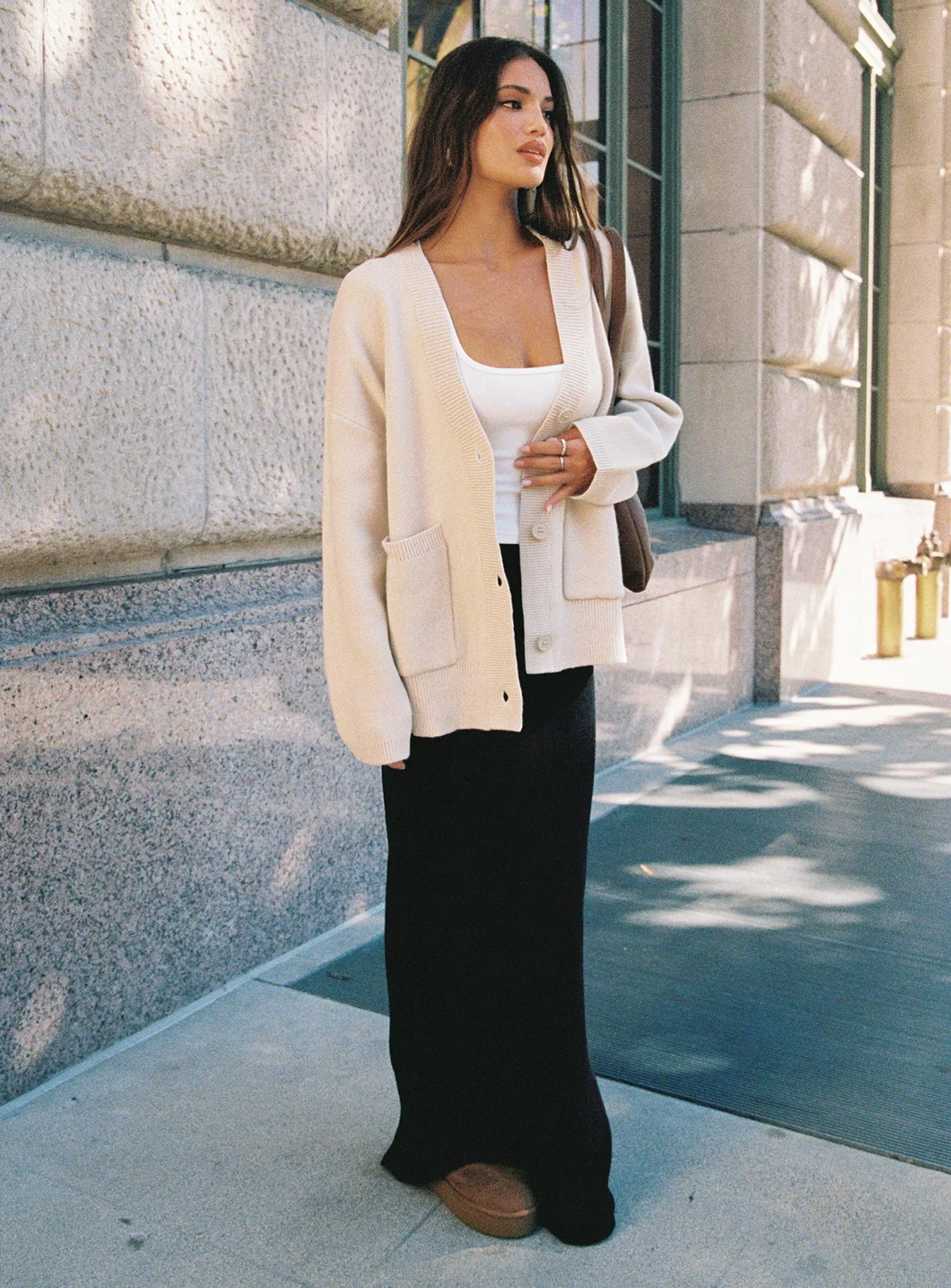 Burke Cardigan Cream - Image 13