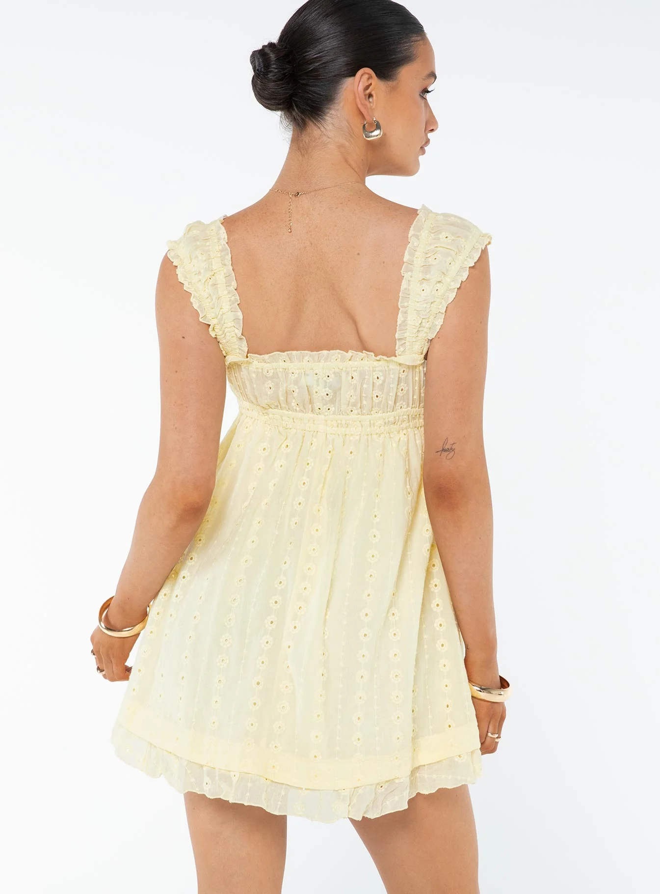 Carlita Mini Dress Yellow - Image 5