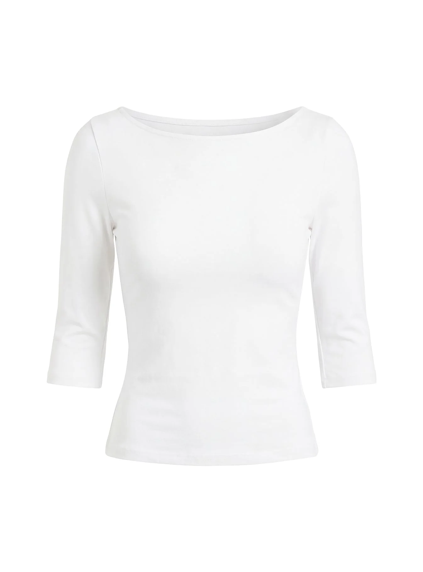 Daily Define Boatneck 3/4 Sleeve Top White - Image 8