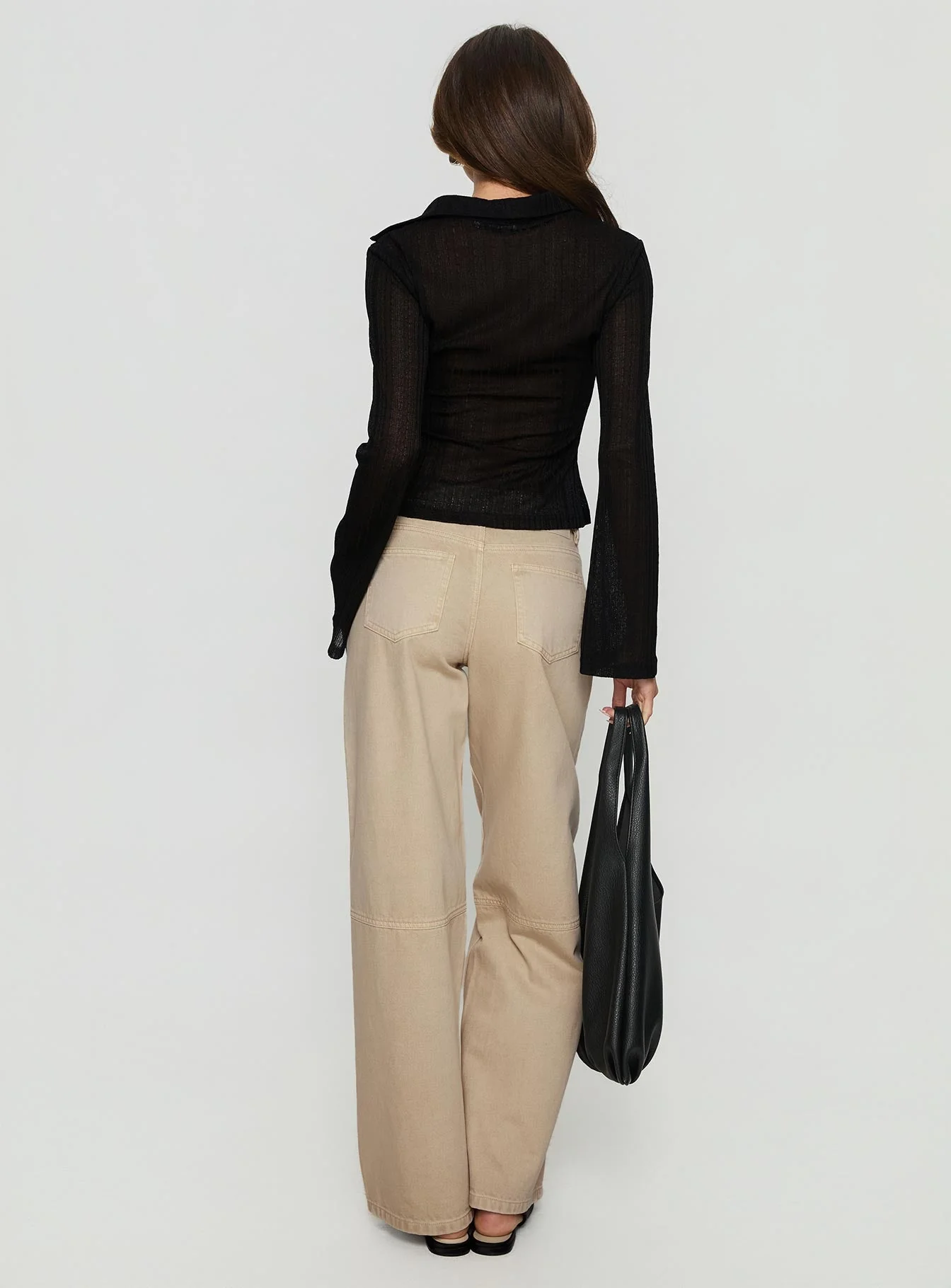 Lando Low Rise Straight Leg Jeans Tan - Image 4