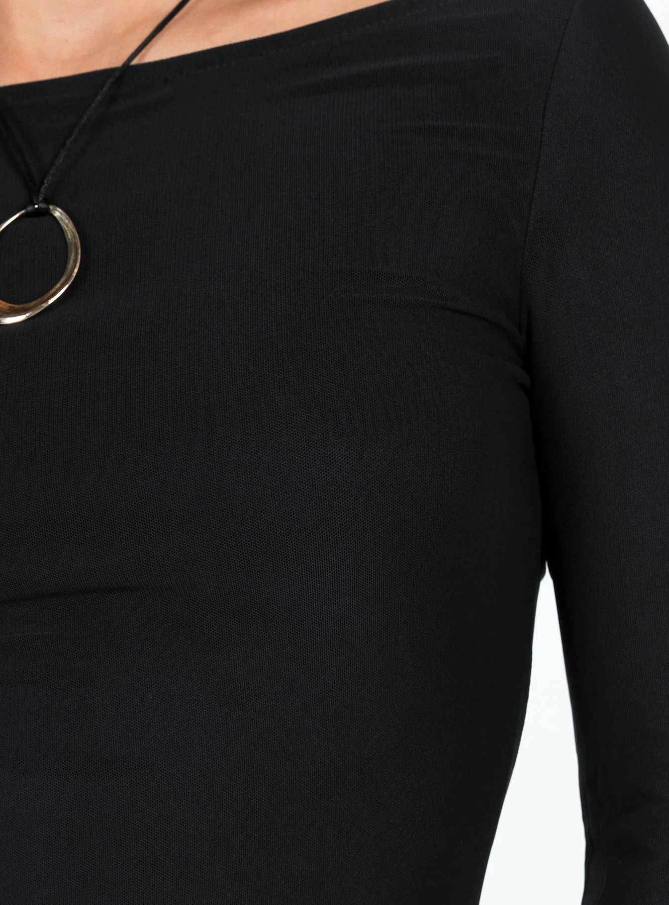 Lukea Long Sleeve Mini Dress Black - Image 11