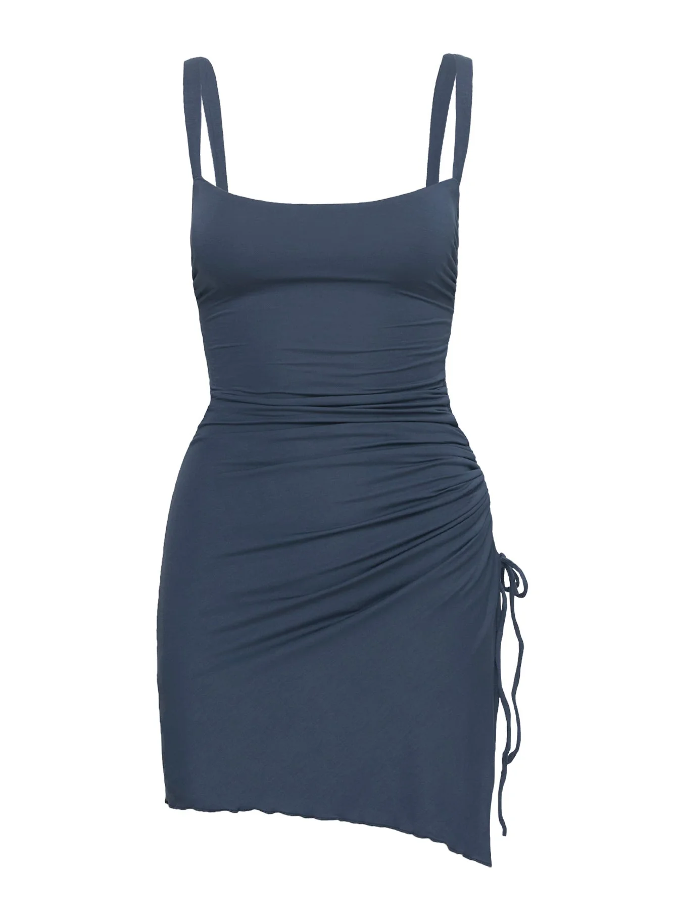 Melda Square Neck Mini Dress Navy - Image 5