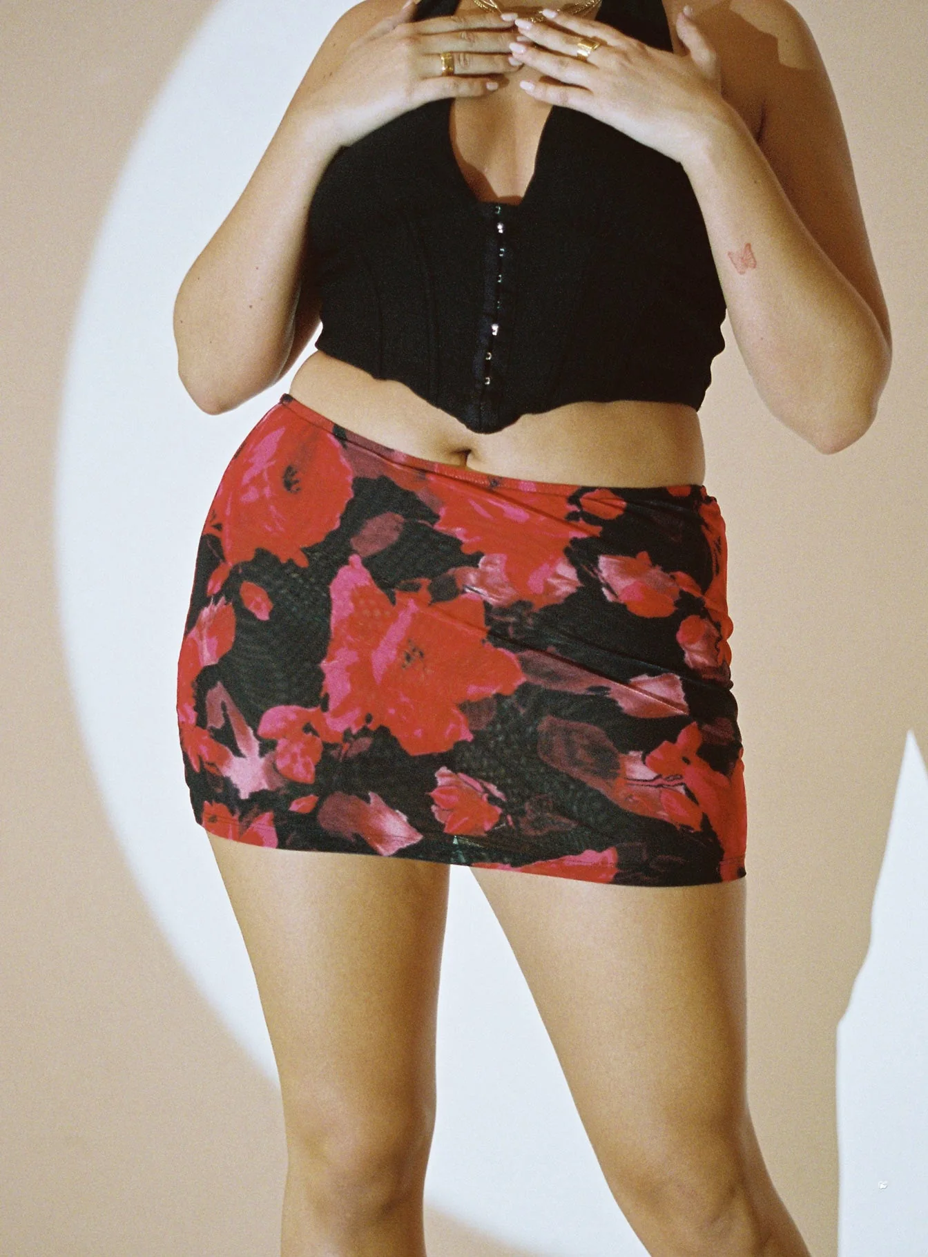Nostalgia 90's Mini Skirt Red - Image 6